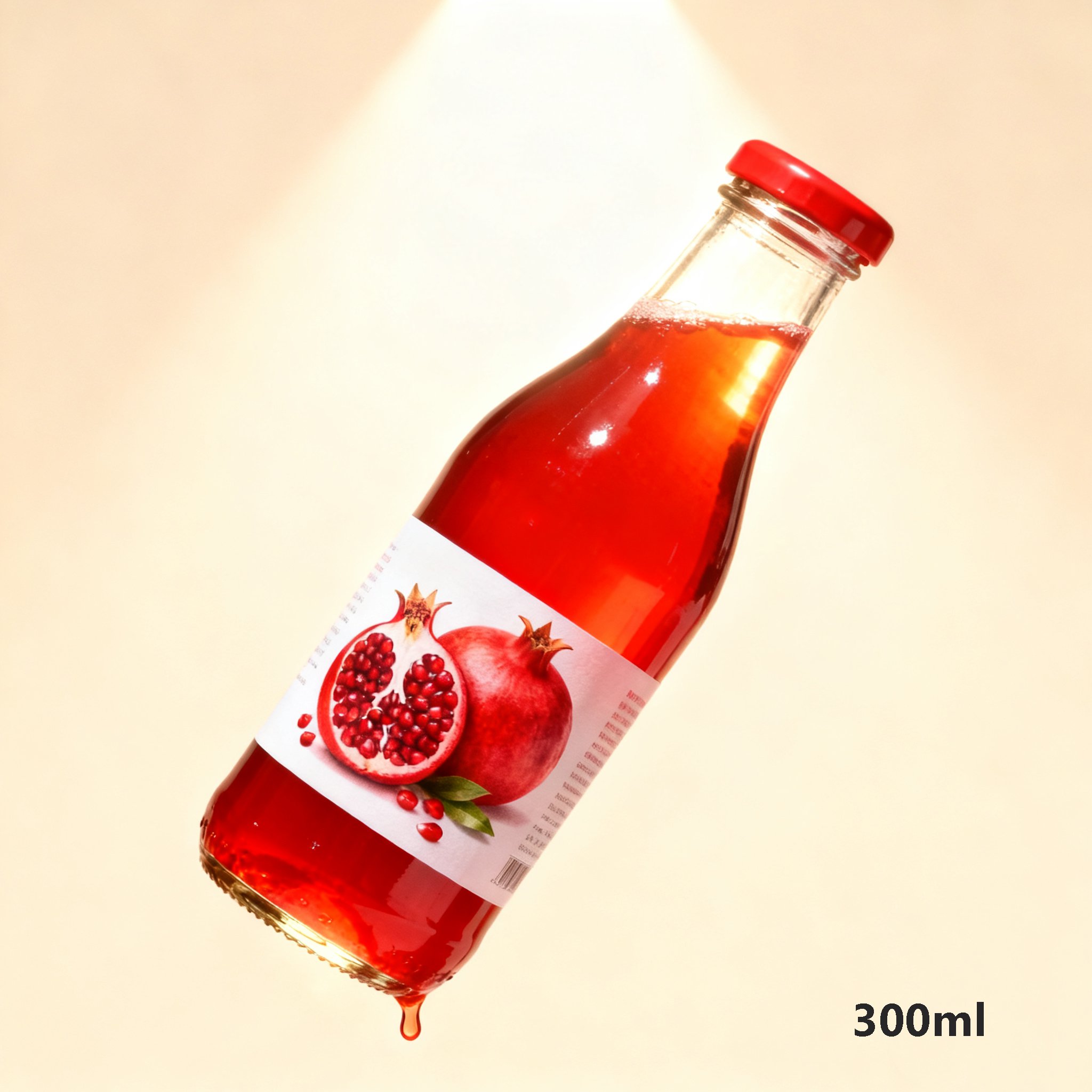 Osvěžující přírodní šťáva z granátového jablka