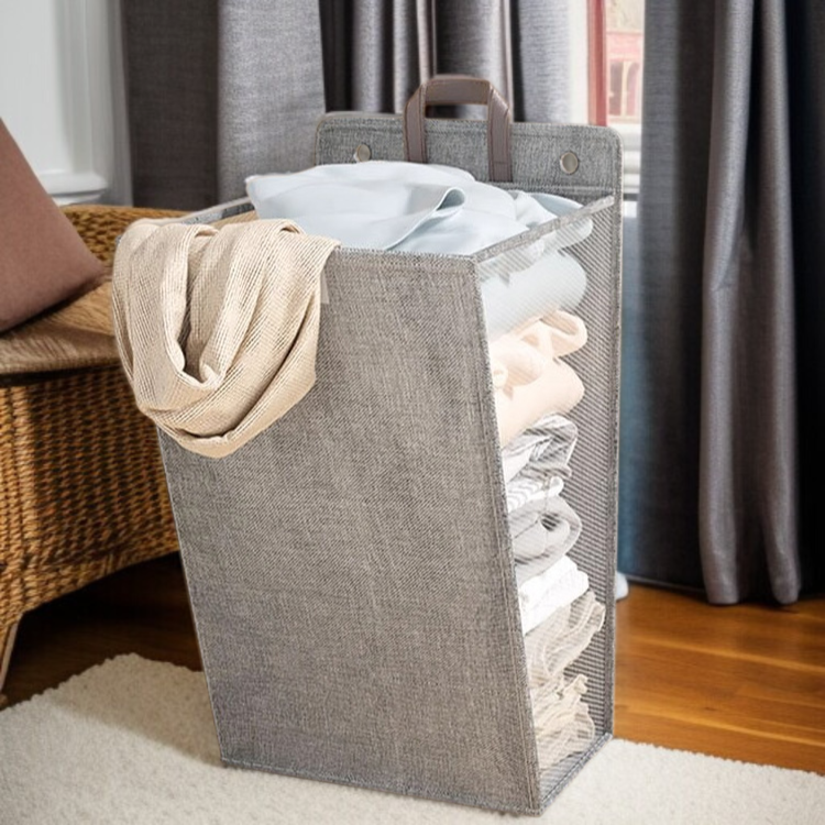 대용량 접이식 세탁 바구니 깔끔한 디자인