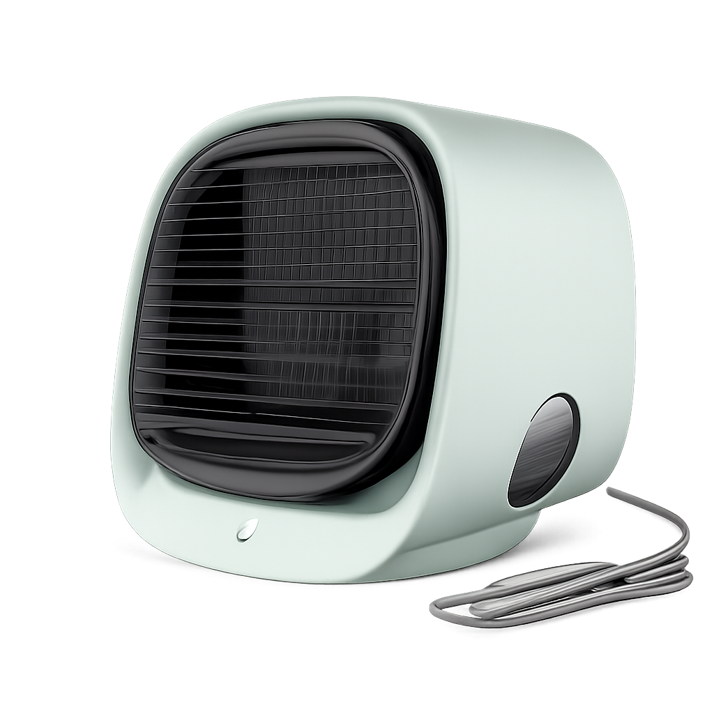 Wassergekühlter Ventilator, multifunktionaler Heim-/Bürokühler, leise, wiederaufladbar, praktisch, l