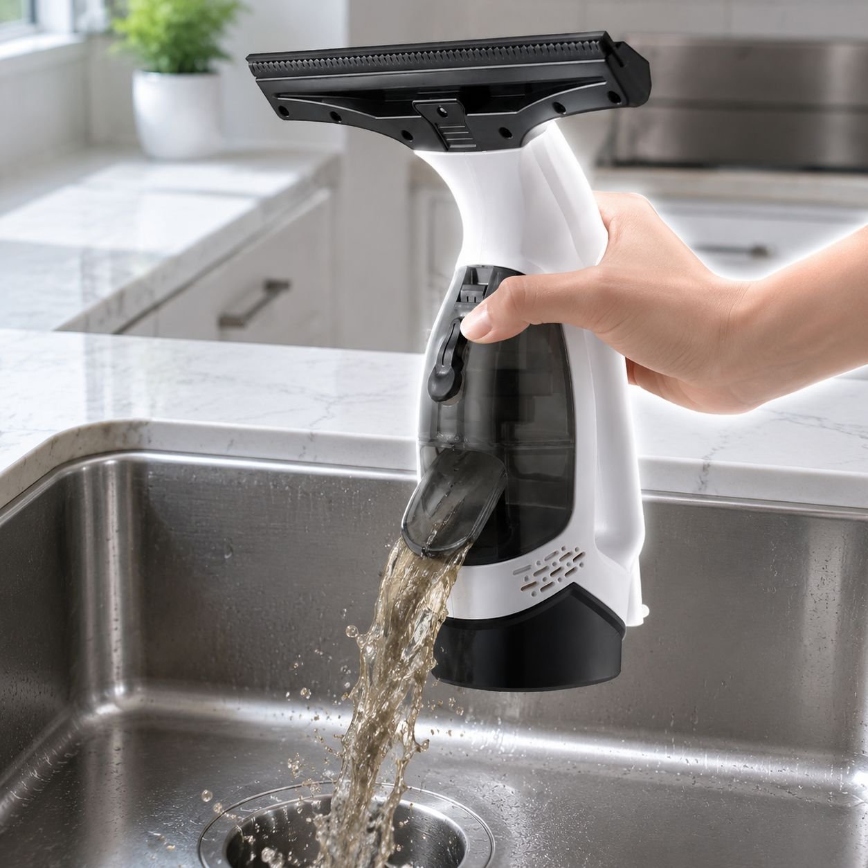 Portable glass cleaner/window wiper