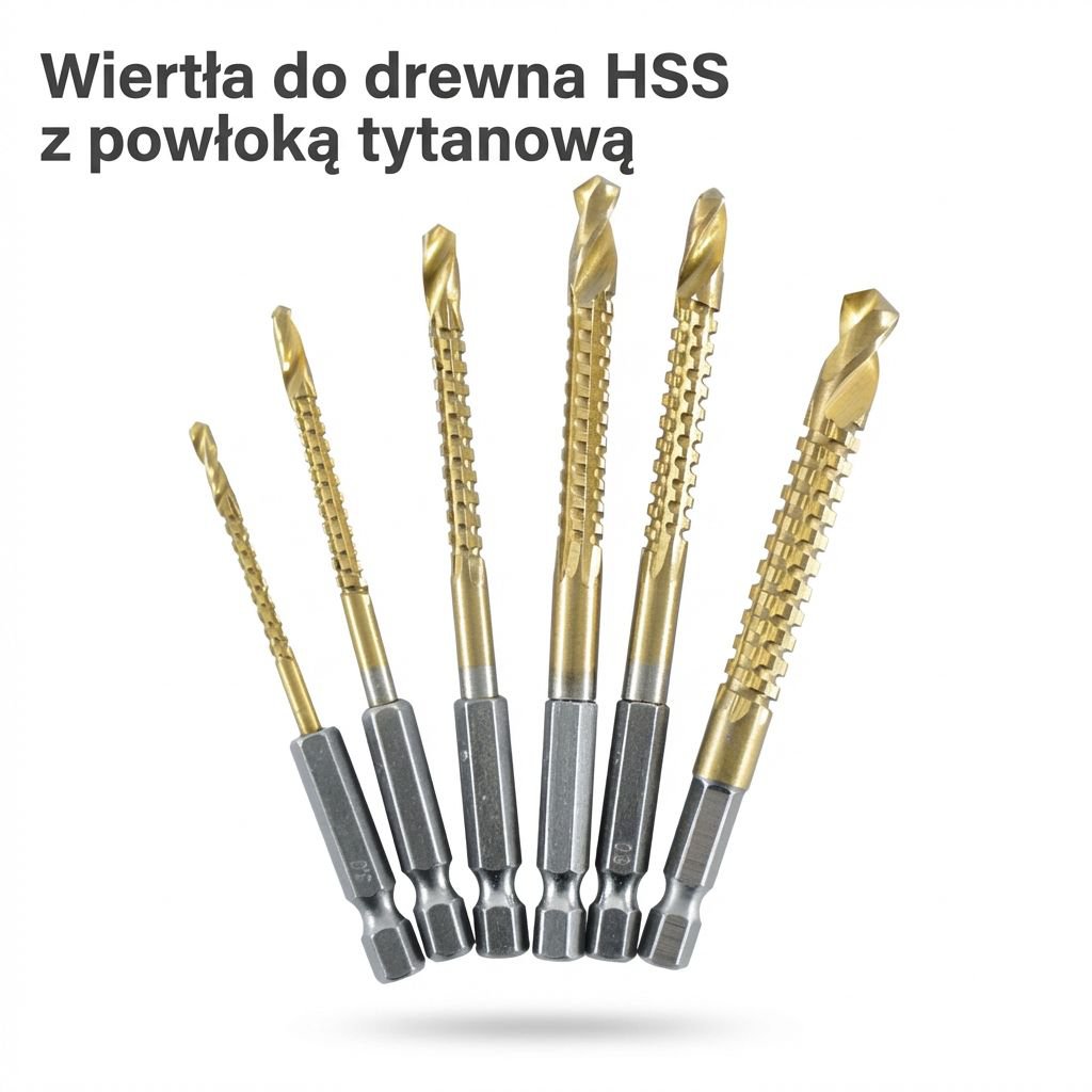 Piła do drewna z trzonkiem sześciokątnym ze stali szybkotnącej