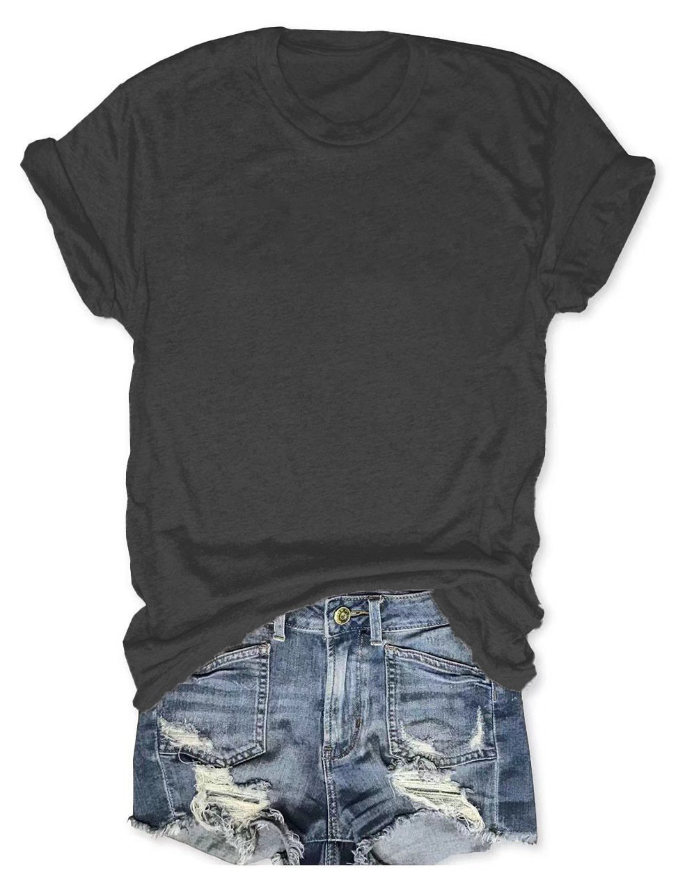 Limited-time offer: Buy one, get one free classic women's casual versatile T-shirt.