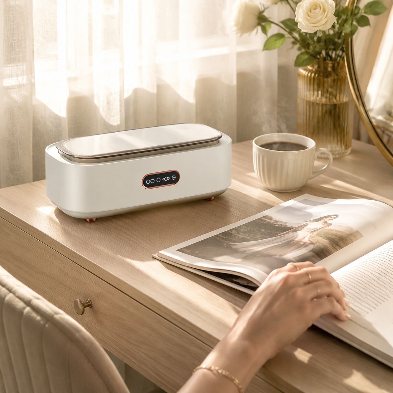 Efficient home cleaner for braces and jewelry