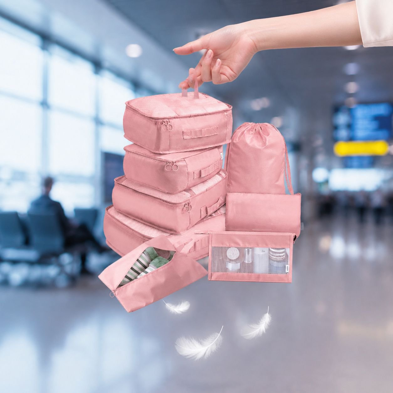 8-Piece Travel Clothes Organizer Set