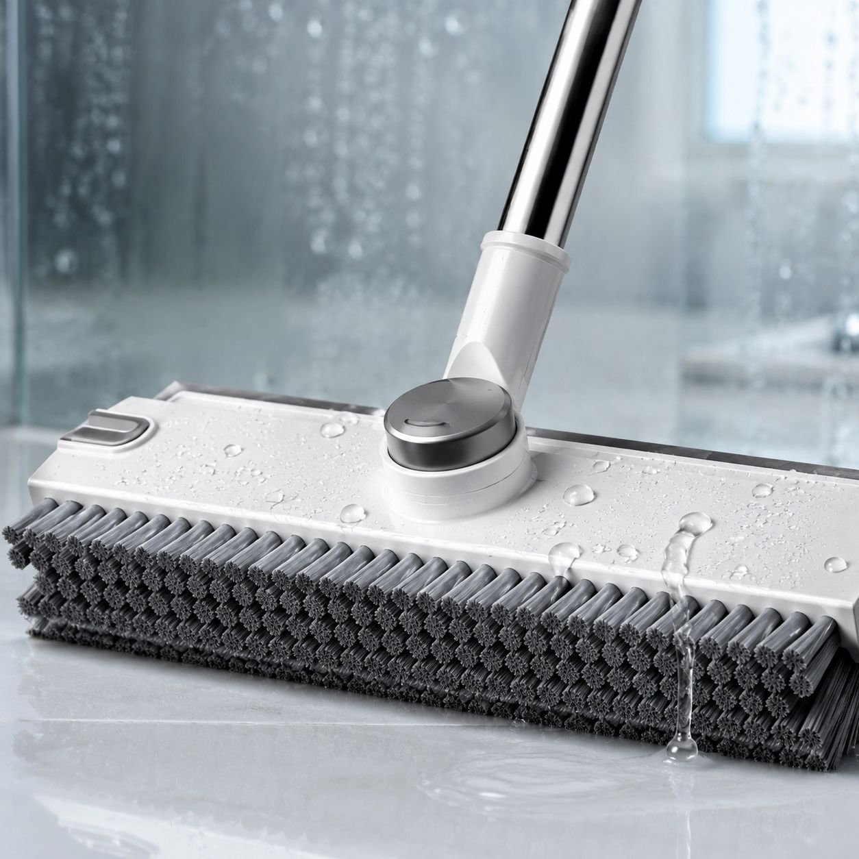 Multipurpose tile and grout cleaning brush