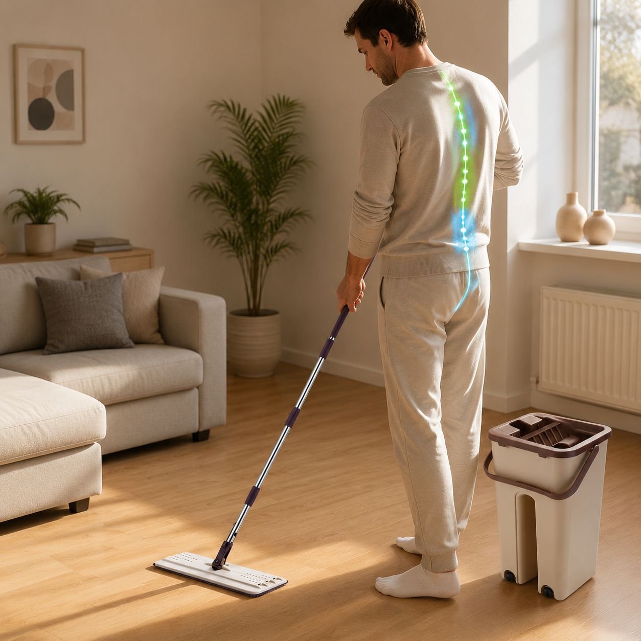 Easy Floor Cleaning Mop and Bucket Set