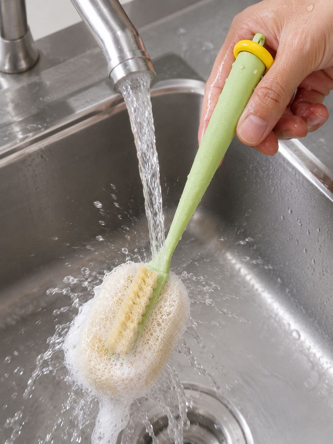 Easy-to-hold handle of JMY bottle cleaning brush