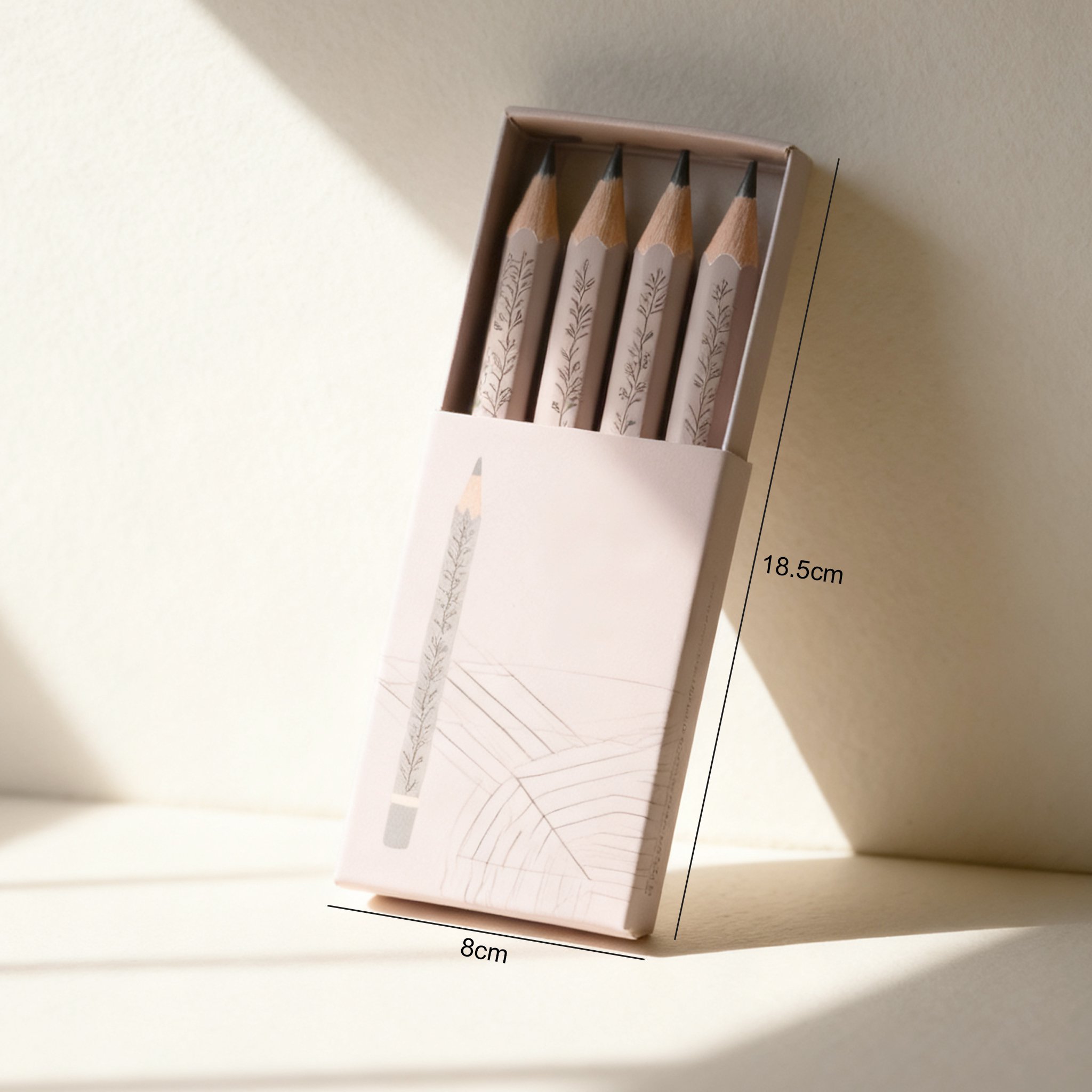 鉛筆ギフトパック6個セットの全体画像