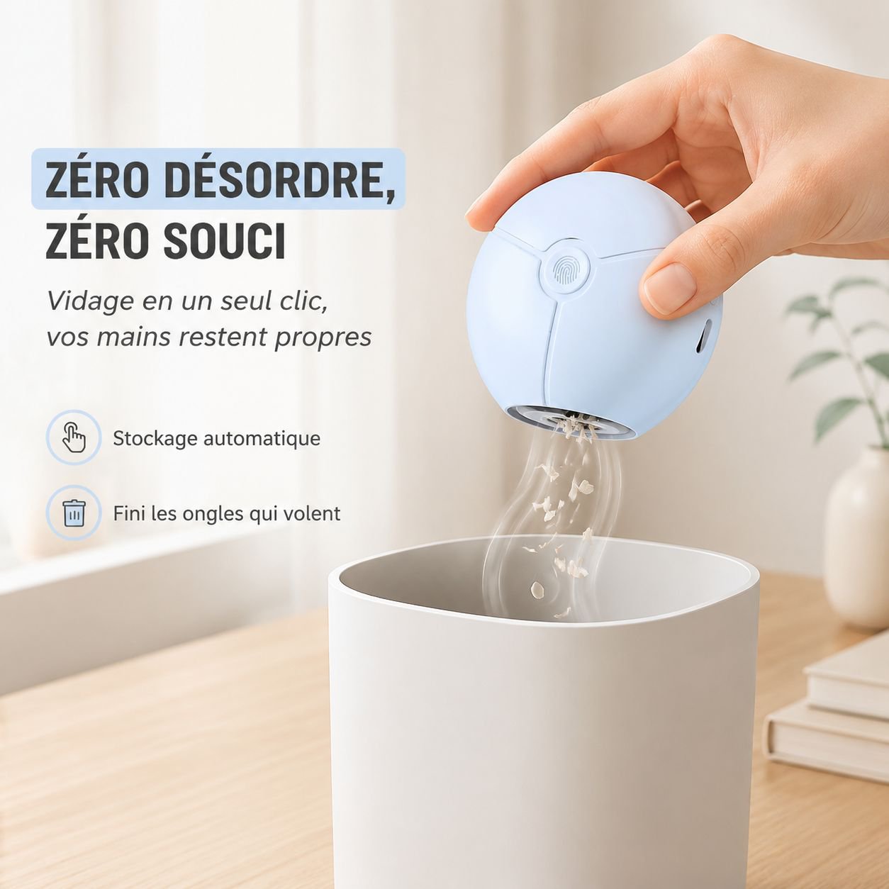 Lime à ongles électrique intelligente, silencieuse et sécurisée pour la maison