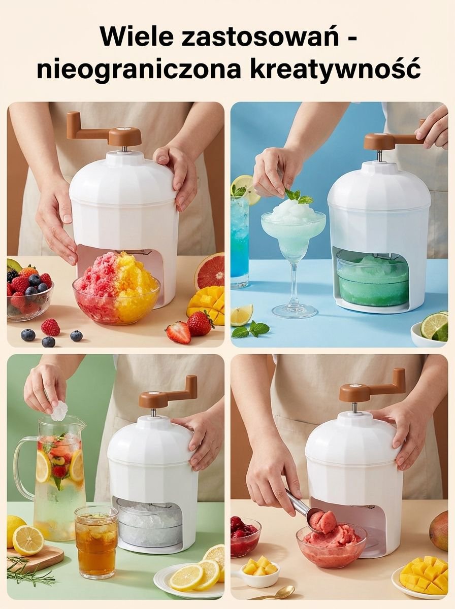 Maszynka do lodu idealna do napojów i koktajli