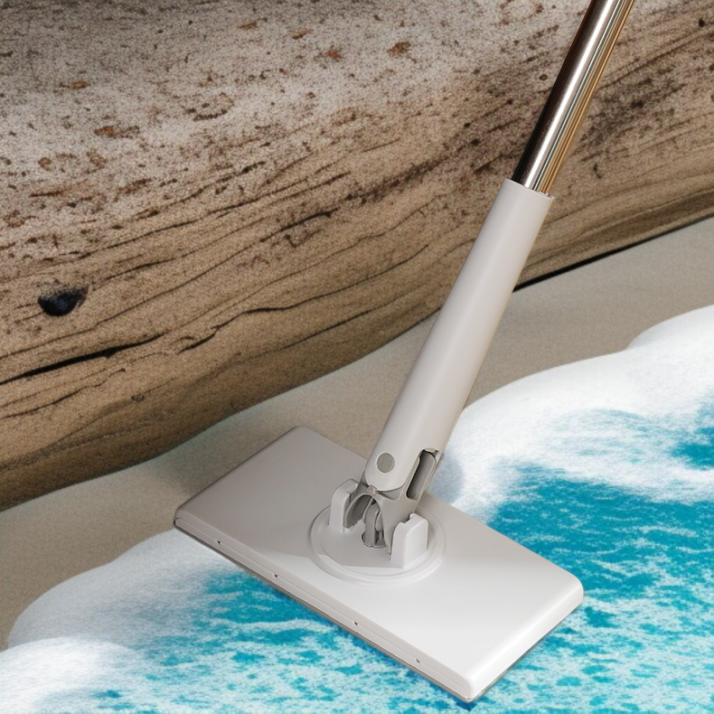 주방에서 사용하는 청소도구 밀대 모습