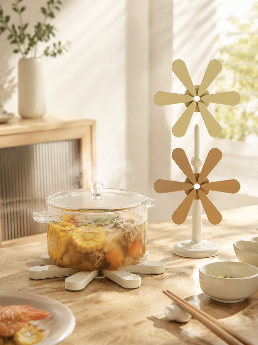 Set de table ménager en silicone résistant à la chaleur