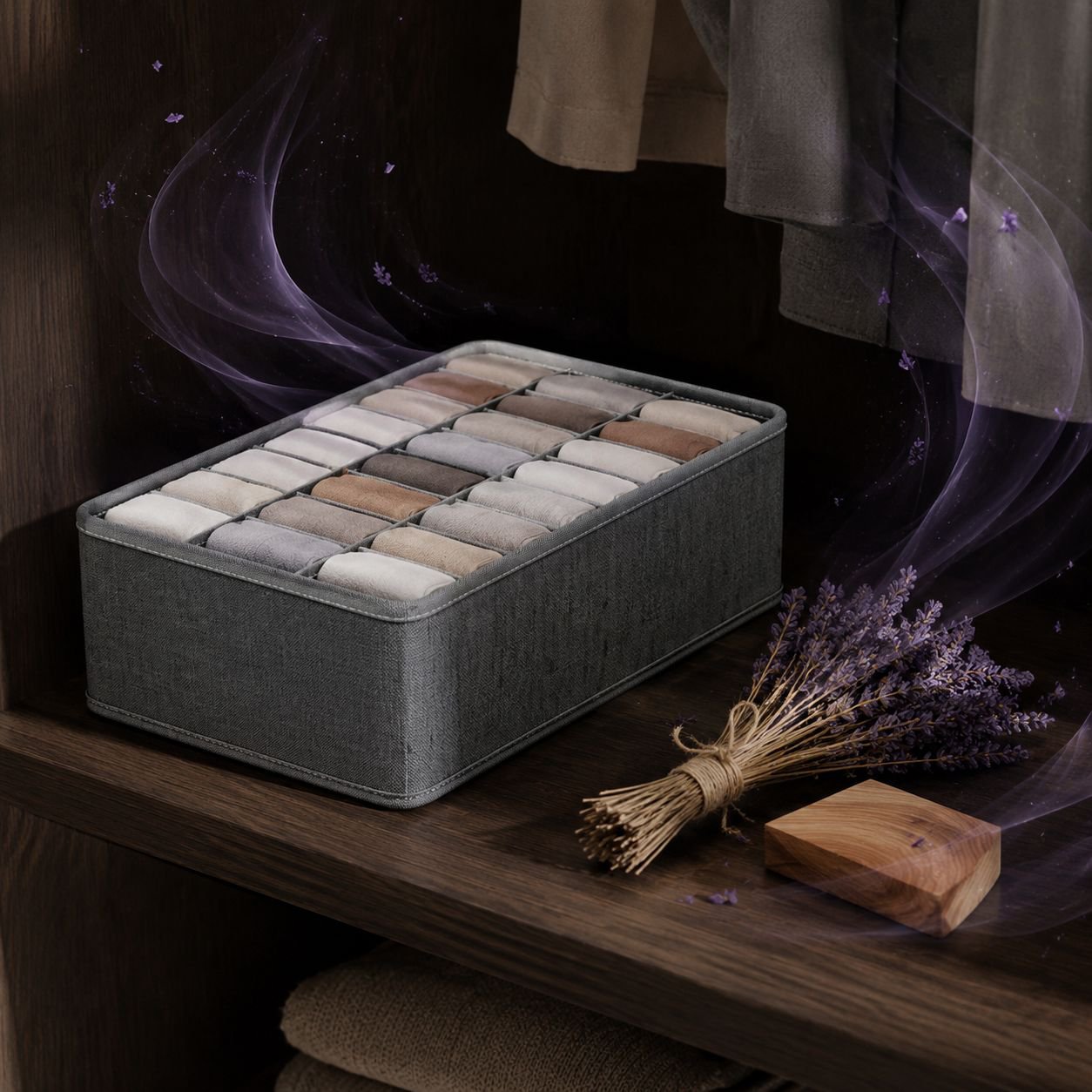 Modern design storage box for desk organization