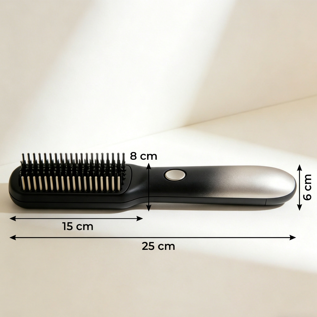 Cepillo alisador iónico para cabello liso y brillante