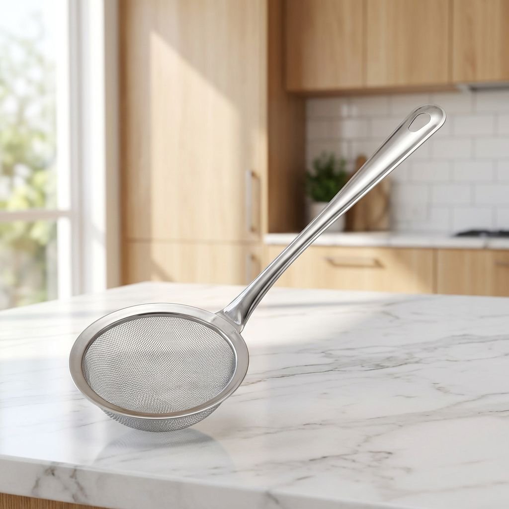 ステンレス製細目すくい網