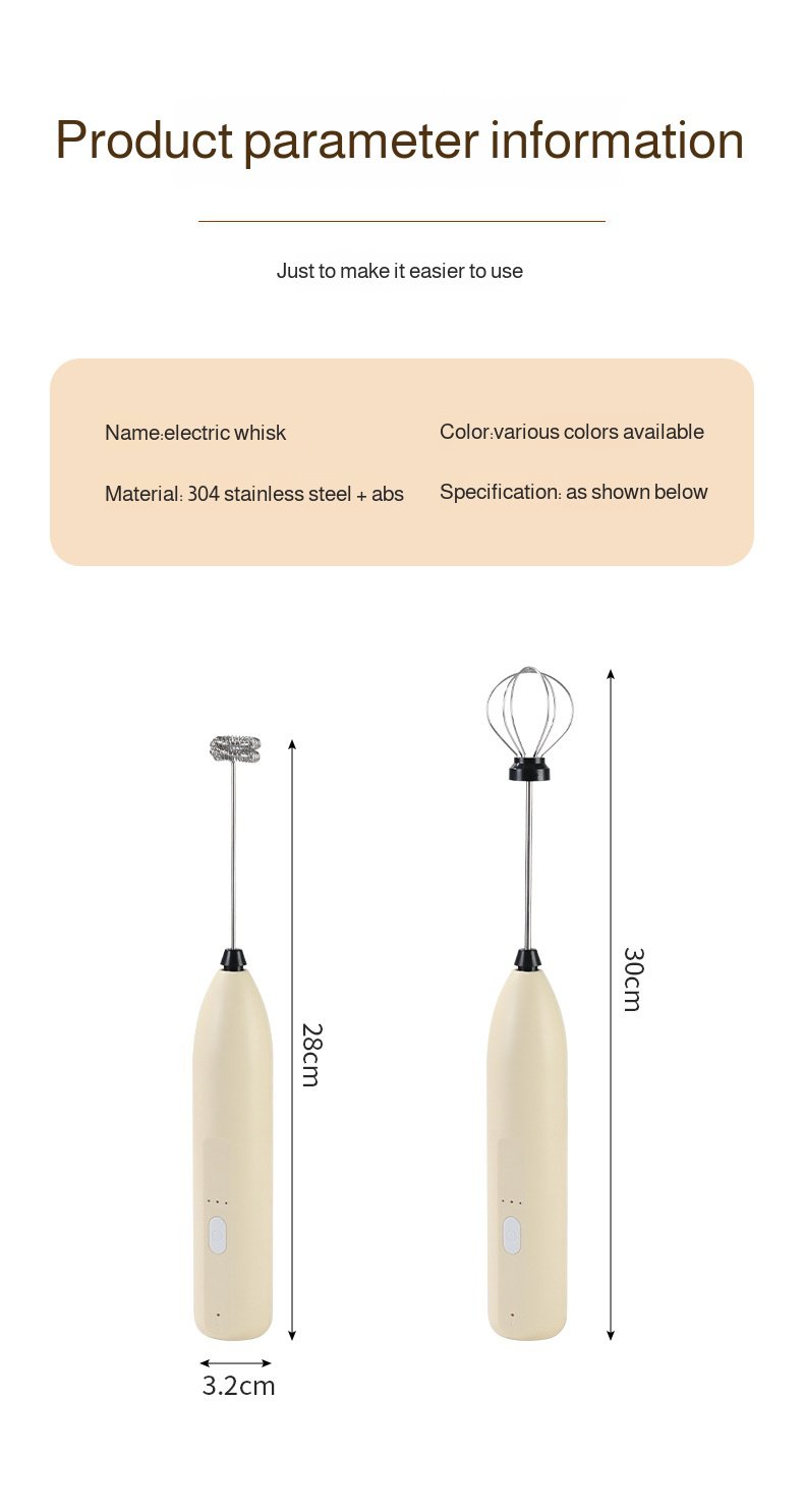 Batteur électrique multifonction pour boissons chaudes et froides