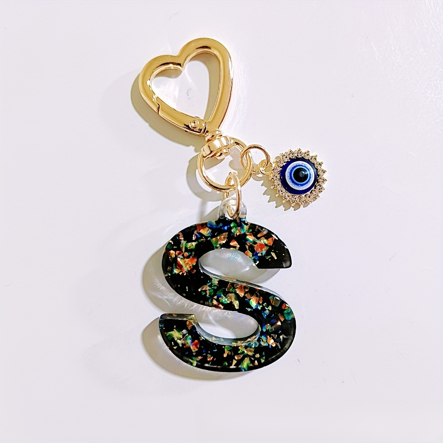 Porte-clés lettre femme, accessoire de mode créatif, décoration de clé porte-bonheur