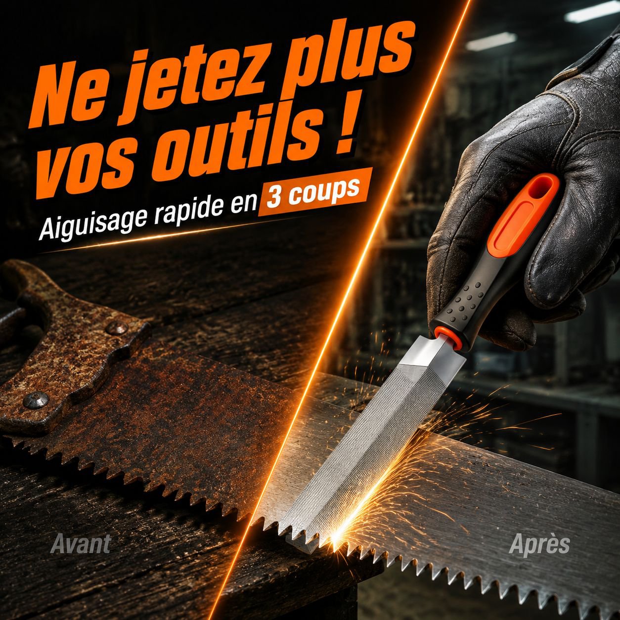 Affûteur multifonction diamanté pour couteaux et scies