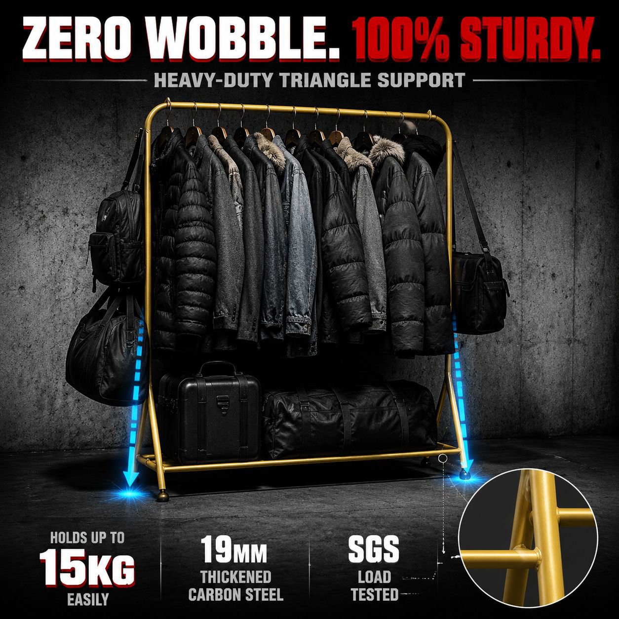 Modern Shoes and Clothing Storage Rack
