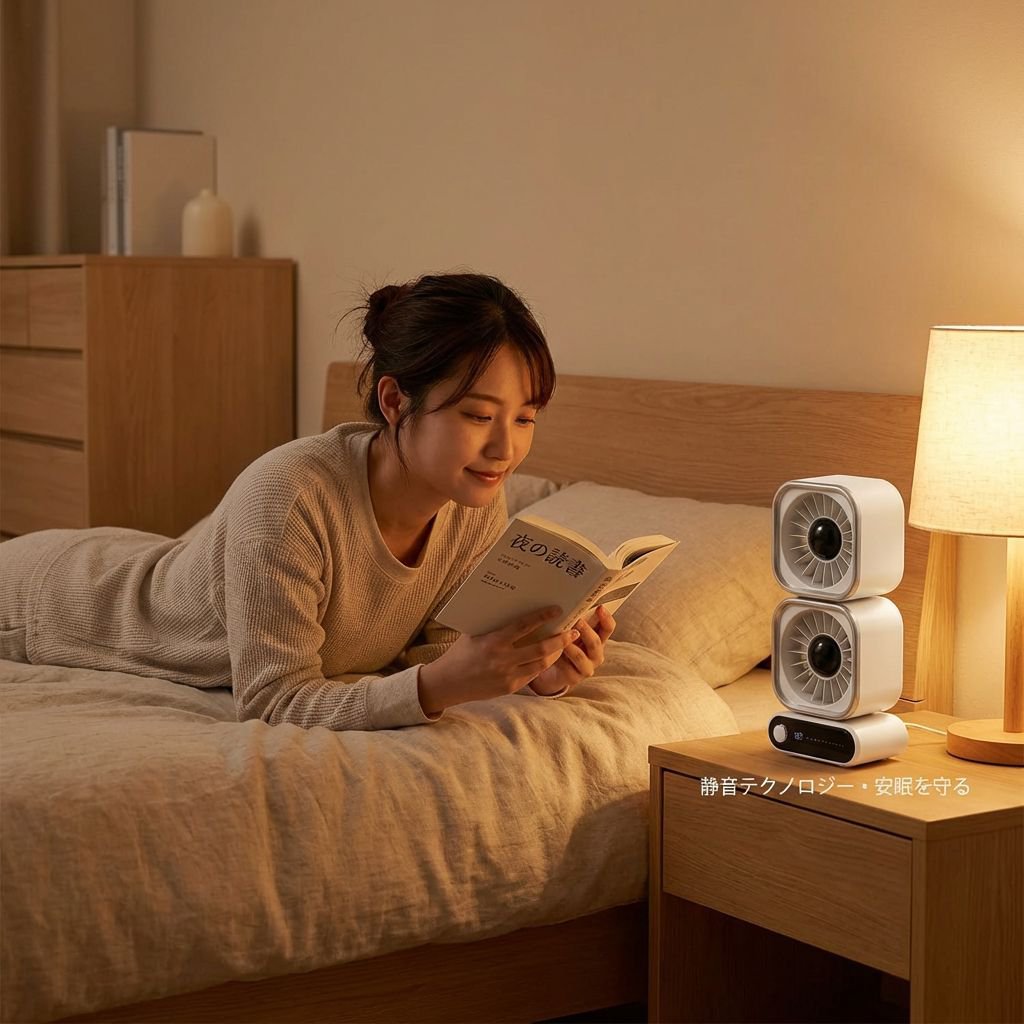 強力風量ダブル吹出口首振りターボファン