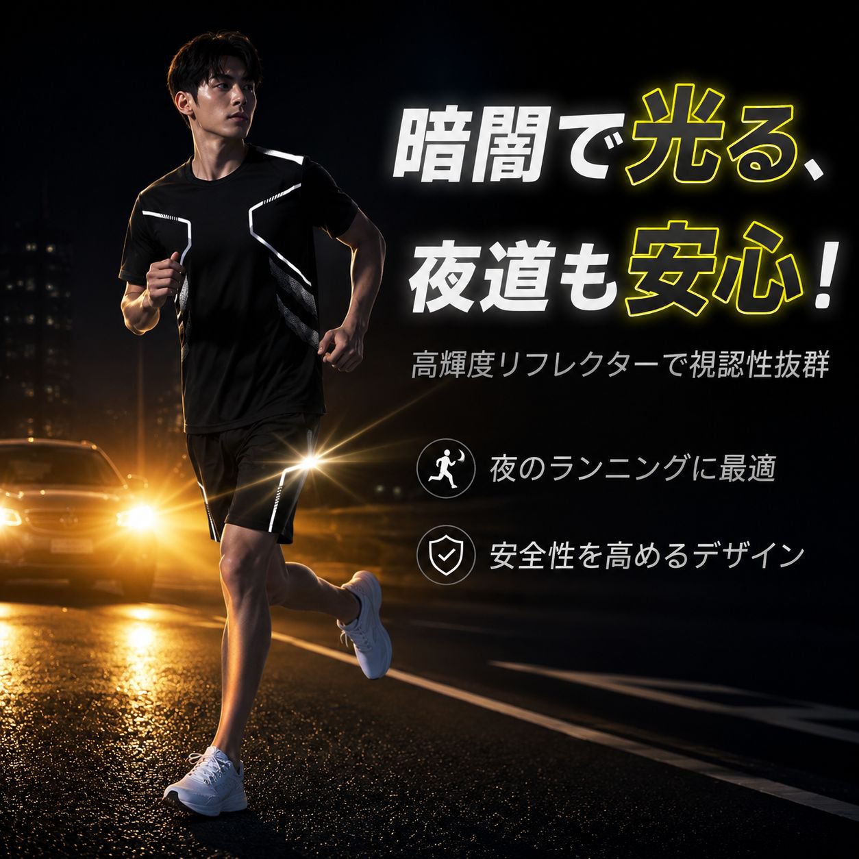 男性用冷蔵庫速乾トレーニングセット ワイドショートパンツ 半袖 ランニングウェア