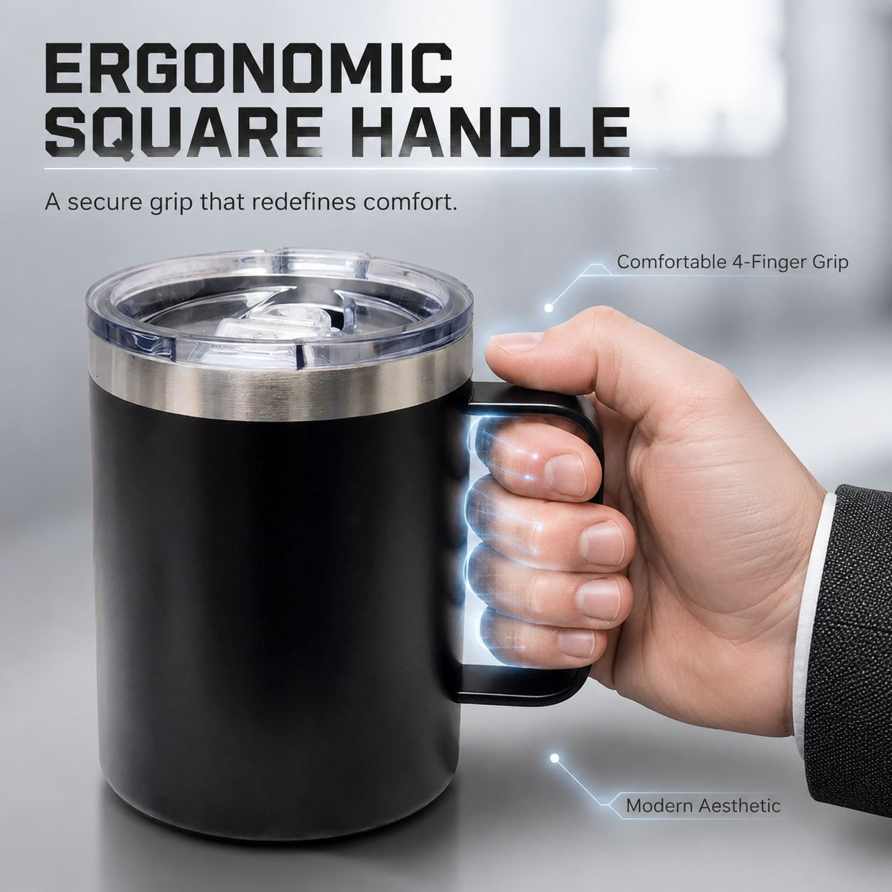High Aesthetic Portable Handle Water Bottle