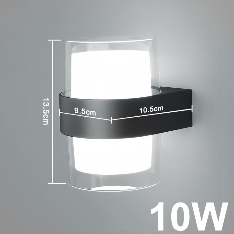 正方形と円形のLEDウォールライト