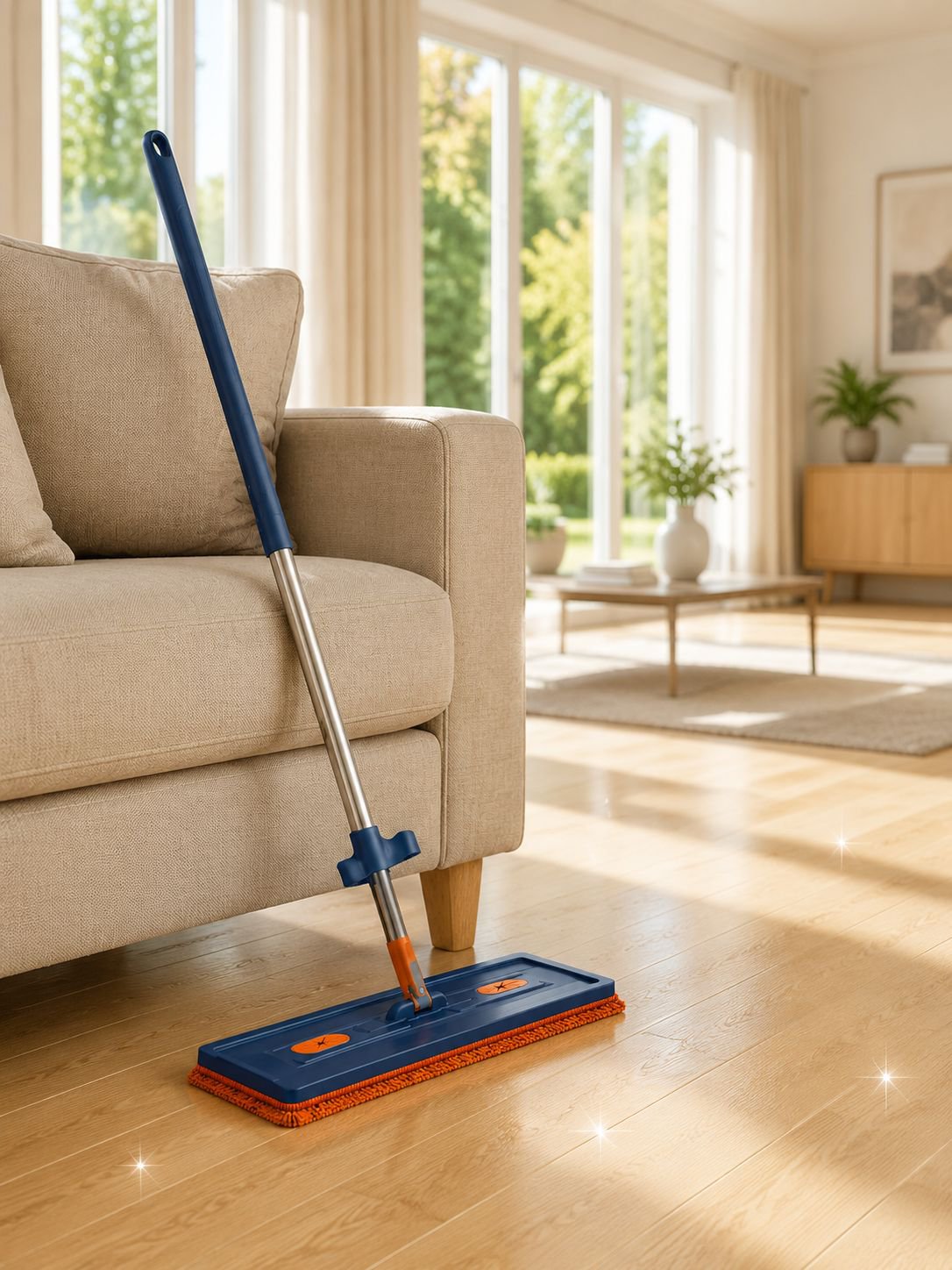 Lazy Flat Mop hands-free cleaning system