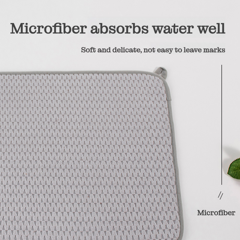 Quick-Dry Microfibre Kitchen Draining Mat
