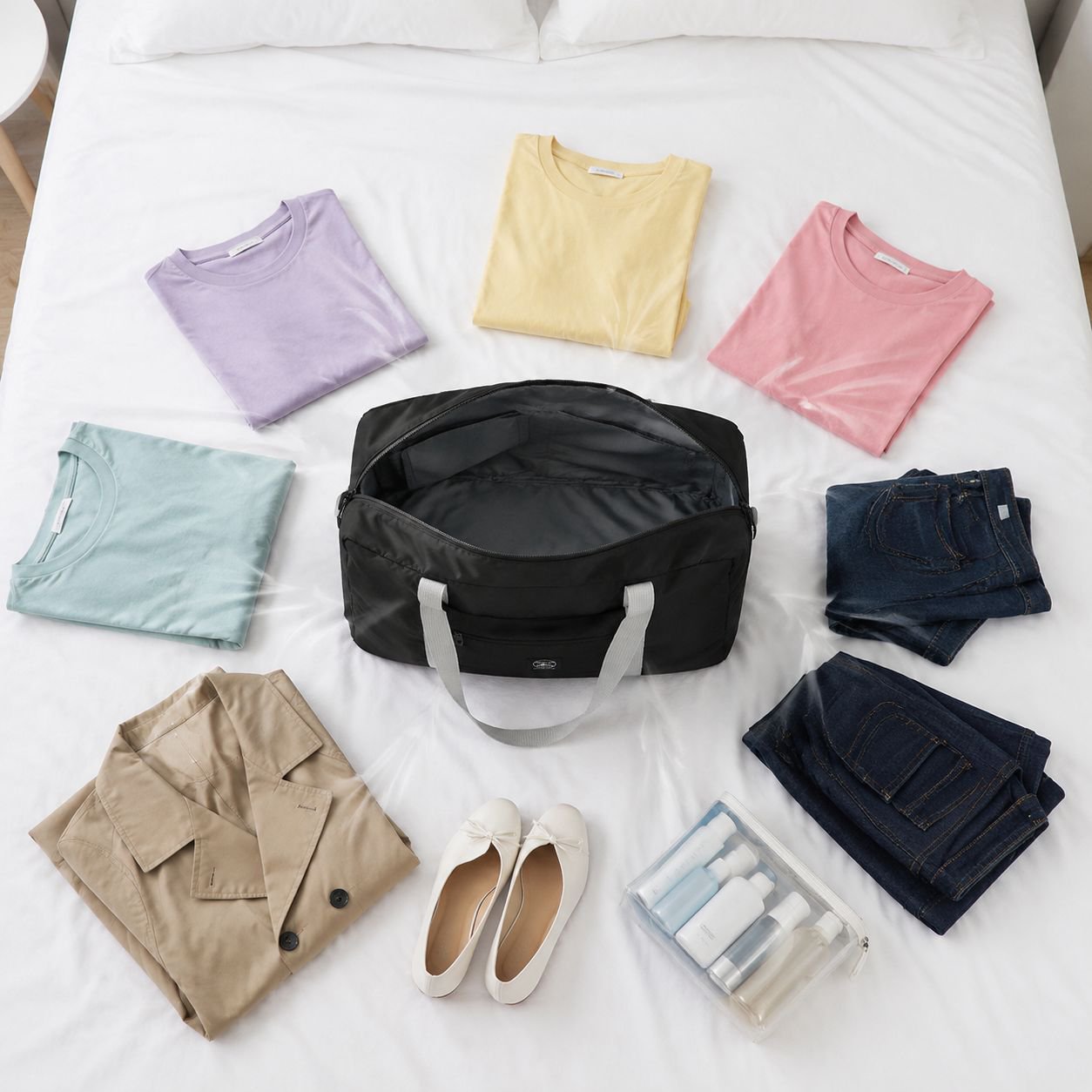Sac de rangement pliable facile à ranger