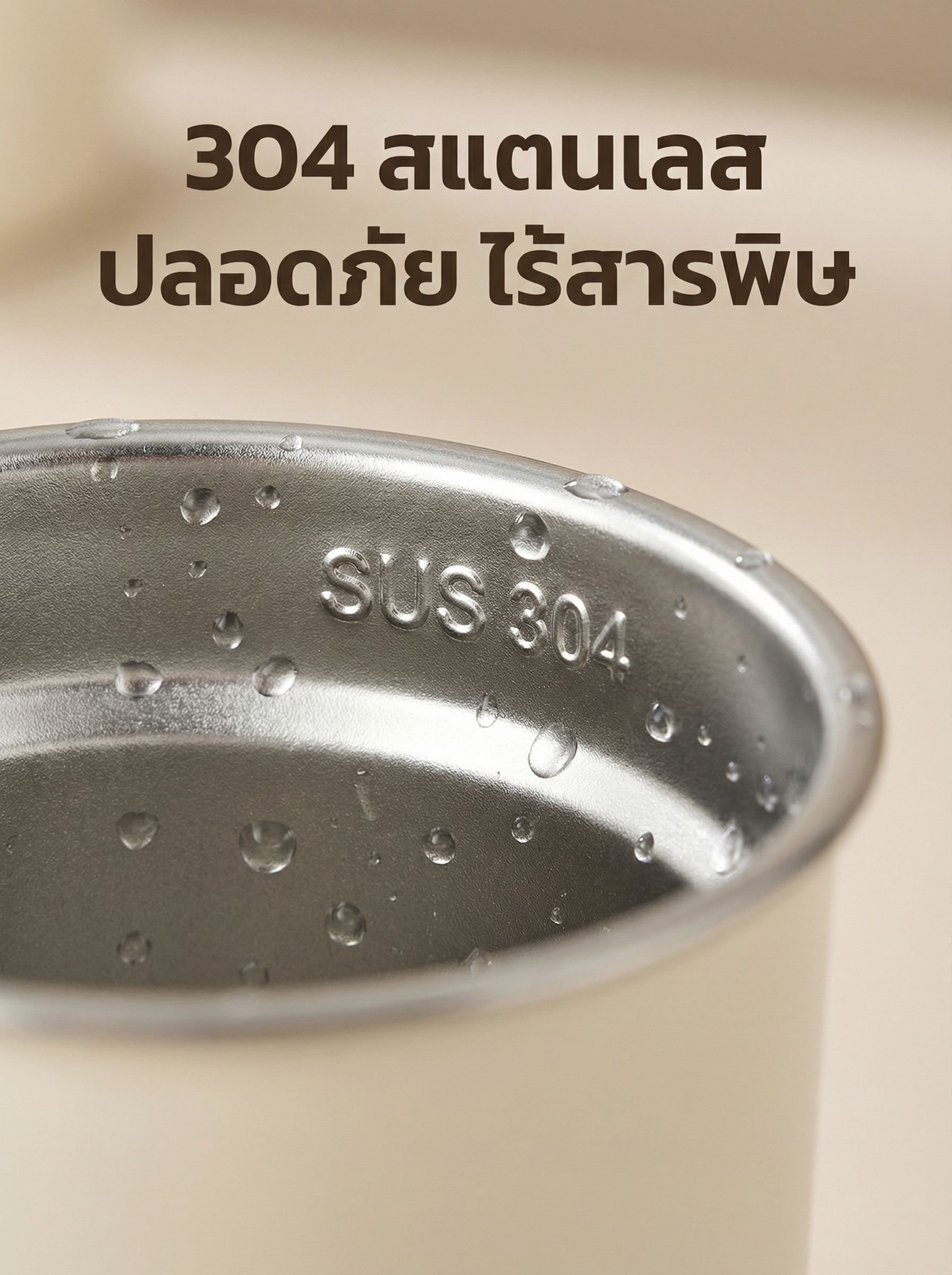 แก้วกาแฟสแตนเลส 304 ทนทานต่อความร้อน