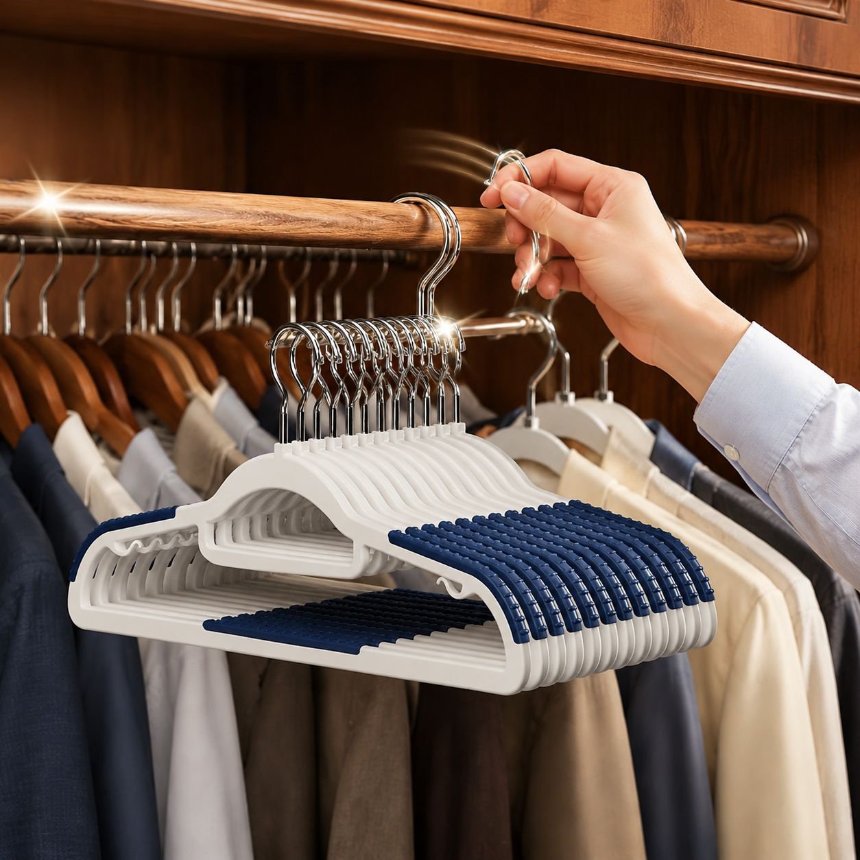 Multi-purpose colorful hangers for home use