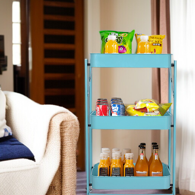 다층 구조의 이동식 주방 수납 선반