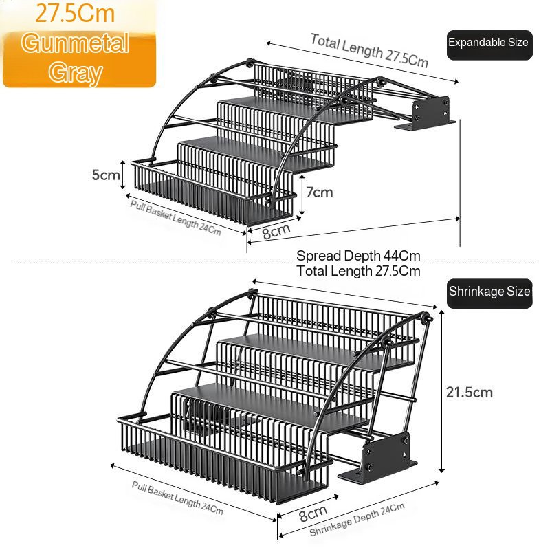Cesta de almacenamiento elevable para la cocina