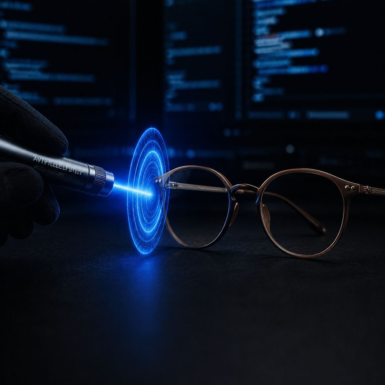 Modische Damenbrille mit Blaulichtfilter in Braun