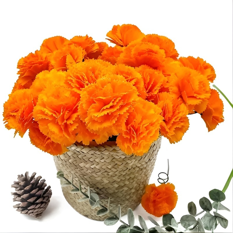 Halloween-Kranzset mit künstlicher Tagetes