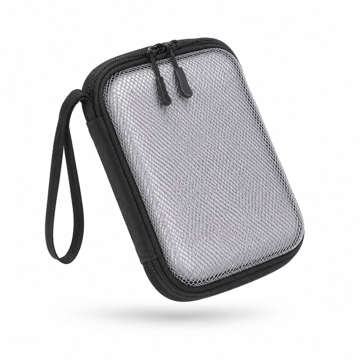 Trousse de rangement électronique portable à deux couches