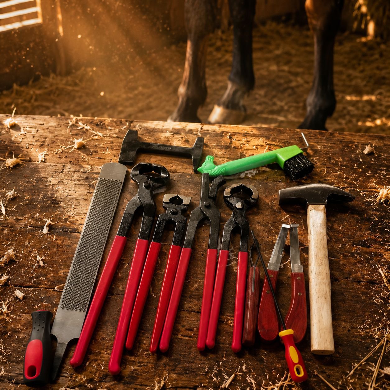 Kit de herramientas para el cuidado de cascos