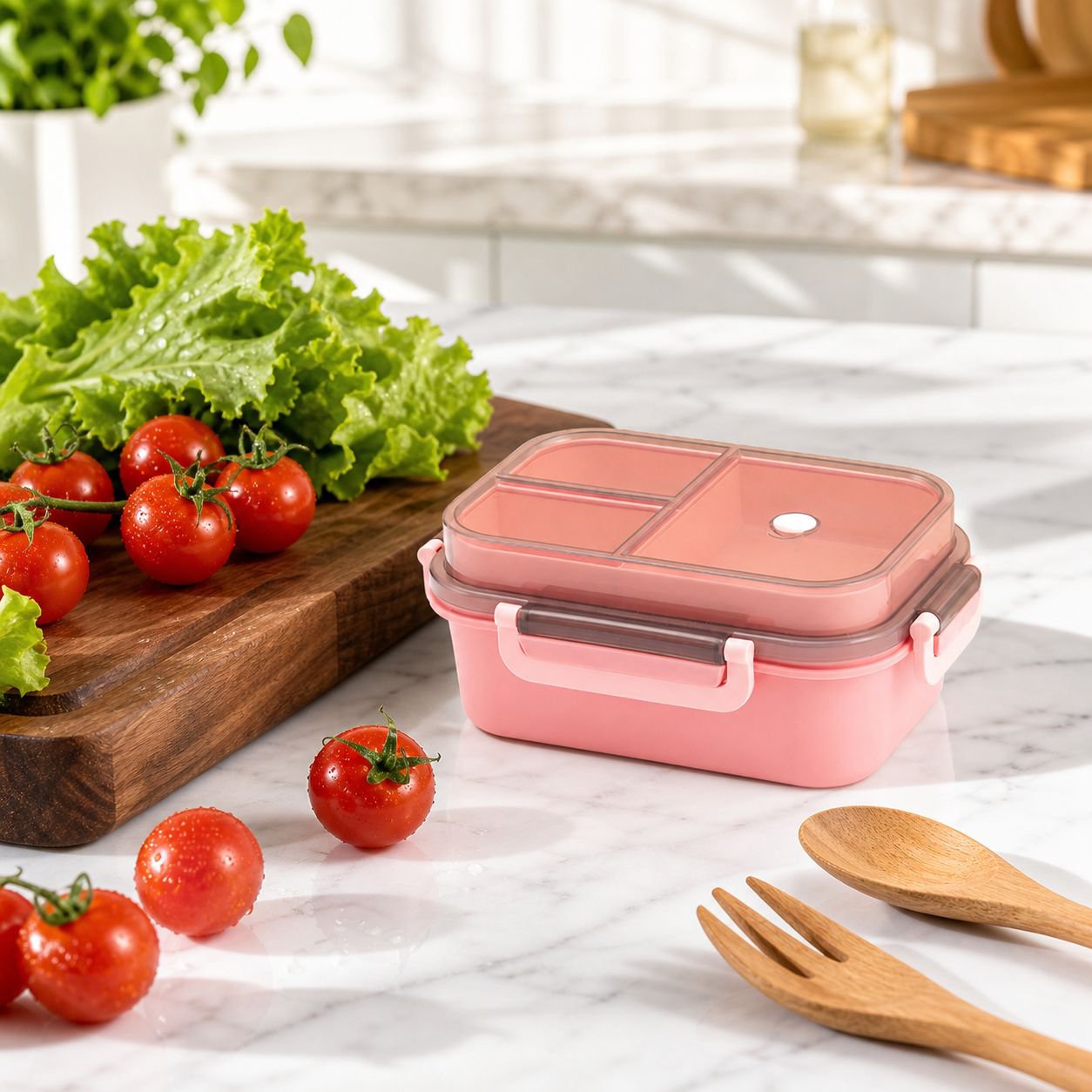 Studenten-Pendler-Lunchbox Mit Doppelschicht und Mikrowellengeeignet