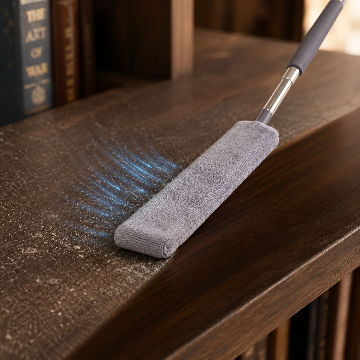 Cepillo extensible para limpiar debajo del sofá y la cama