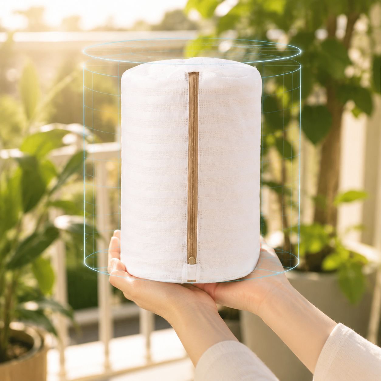 Protective mesh bag for washing delicates
