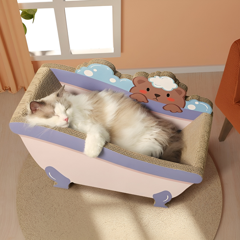  Katzensofa Kratzbadewanne aus Wellpappe