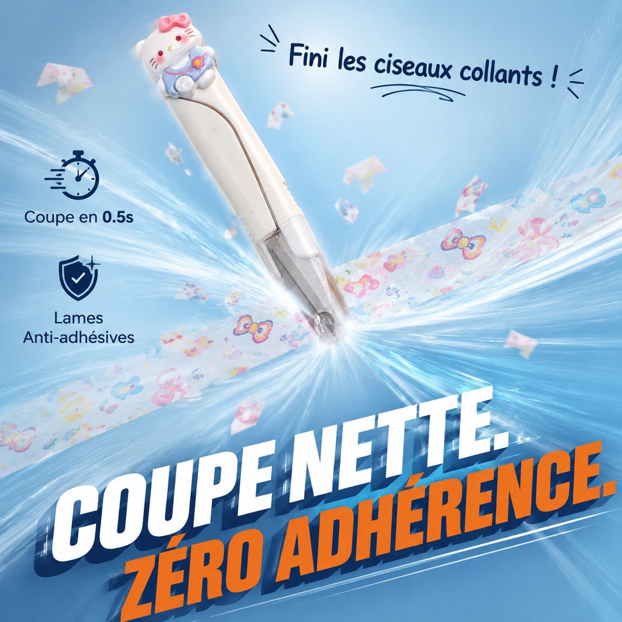 Ciseaux transparents pour usage domestique et étudiants