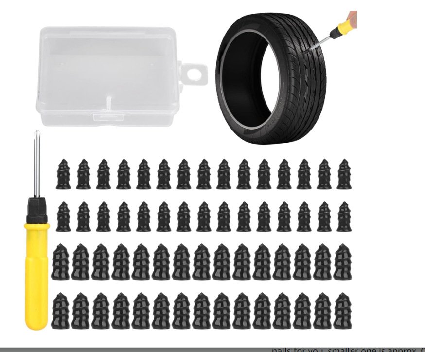 車用緊急パンク修理釘セット