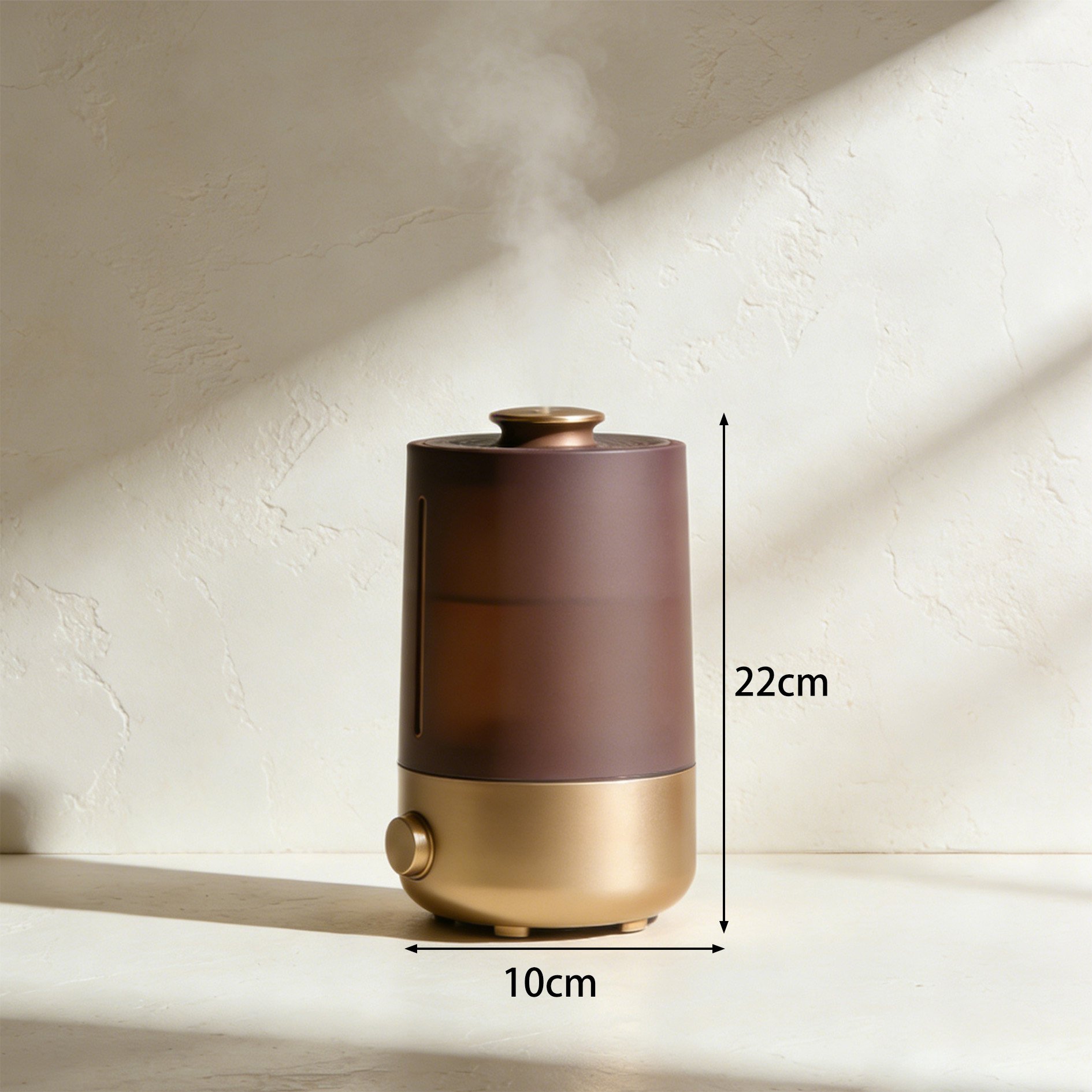 Travel-friendly humidifier in car cup holder