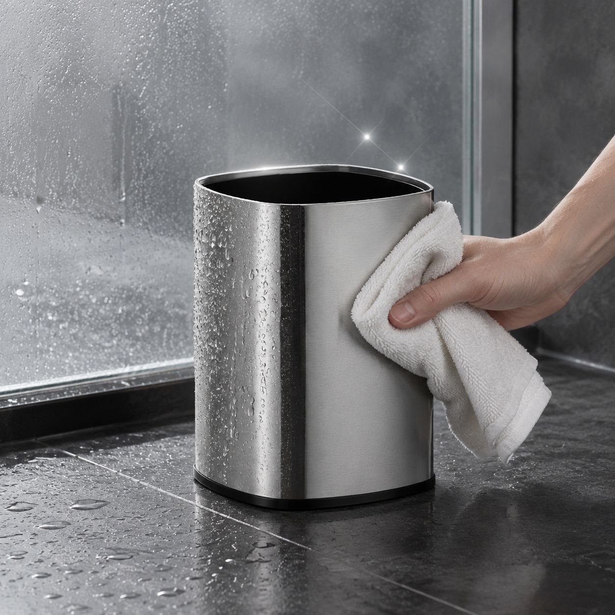 Heavy-duty Trash Bag Storage Bin for Cleaning Supplies