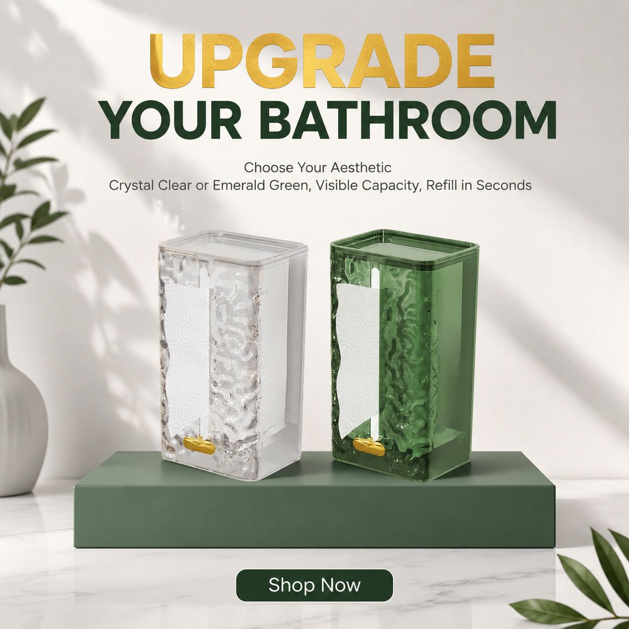 Upside-down Tissue Box, Easy Installation, Space-saving