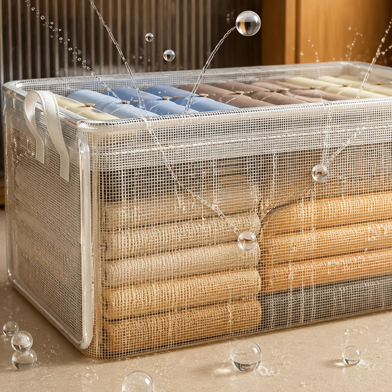 Transparent Layered Clothing Storage Box