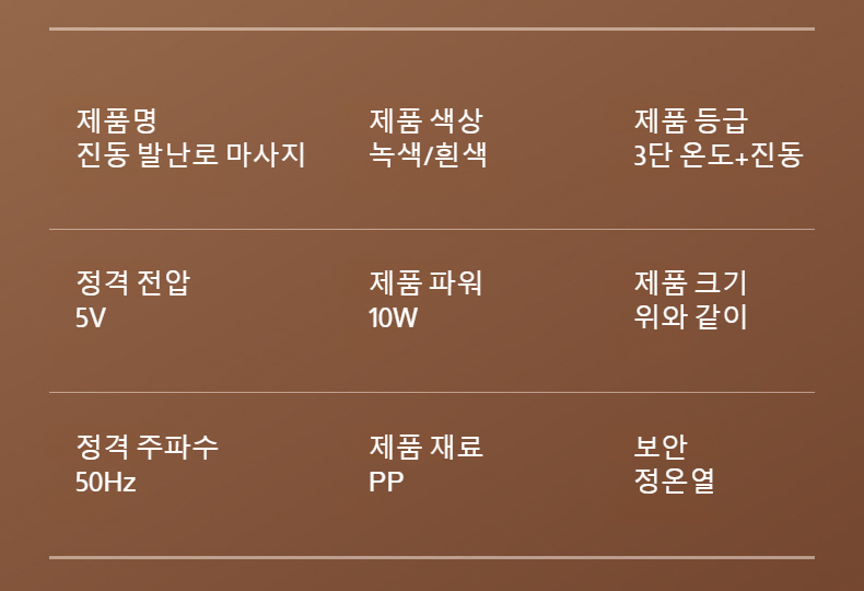 에너지 절약형 온열매트 제품 사진