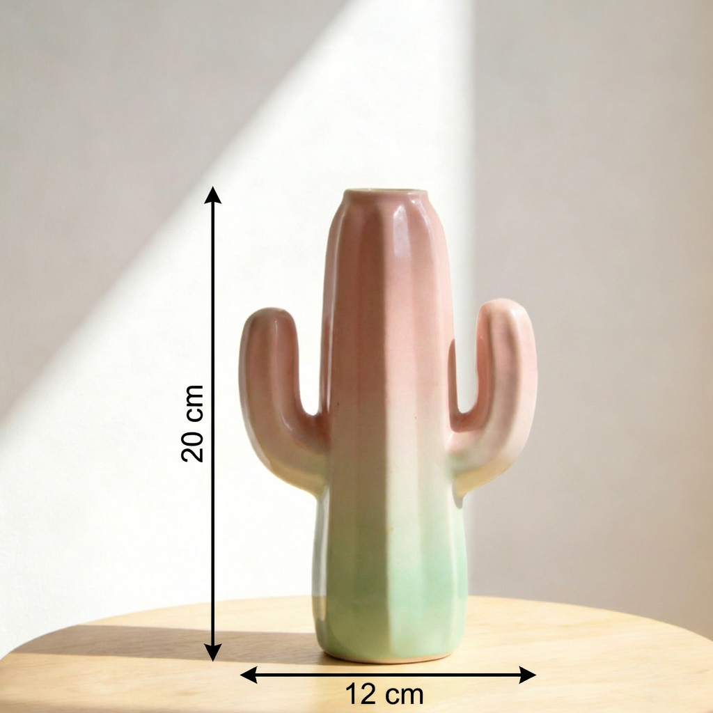 Minimalist ceramic vase duo for living room decor